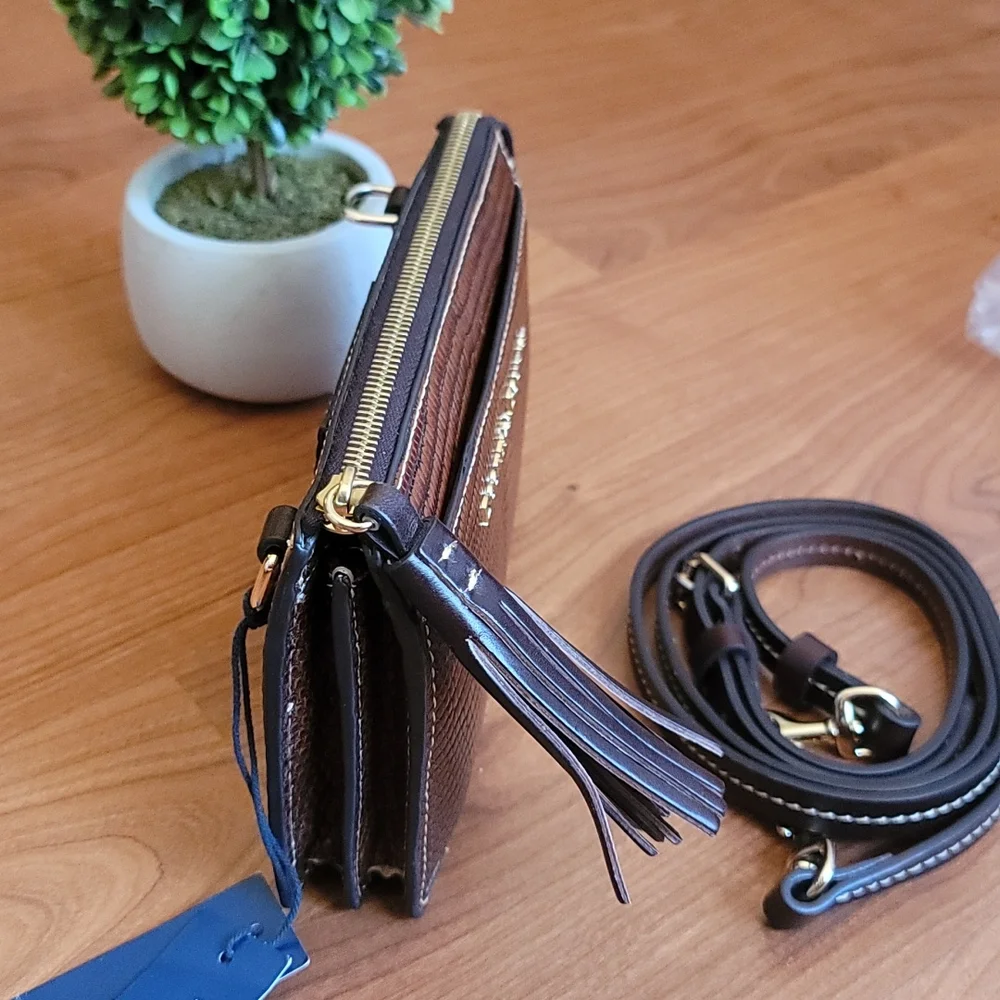 DOONEY & BOURKE Gingy Embossed Leather Crossbody Bag - Picture 6 of 12